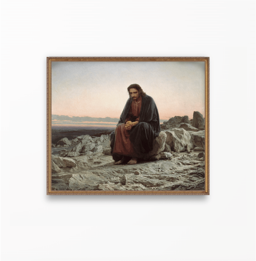 Christ in the Desert - Classic Prints