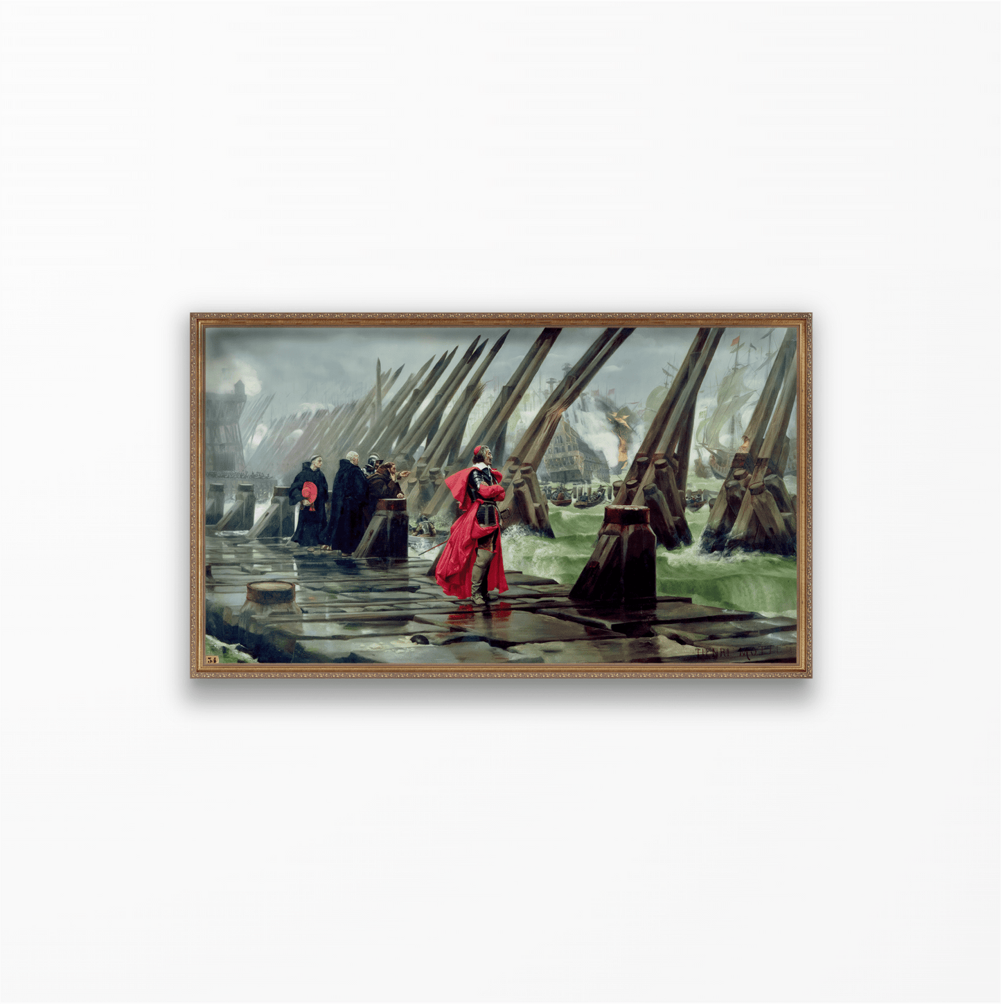 Siege of La Rochelle Print - Classic Prints