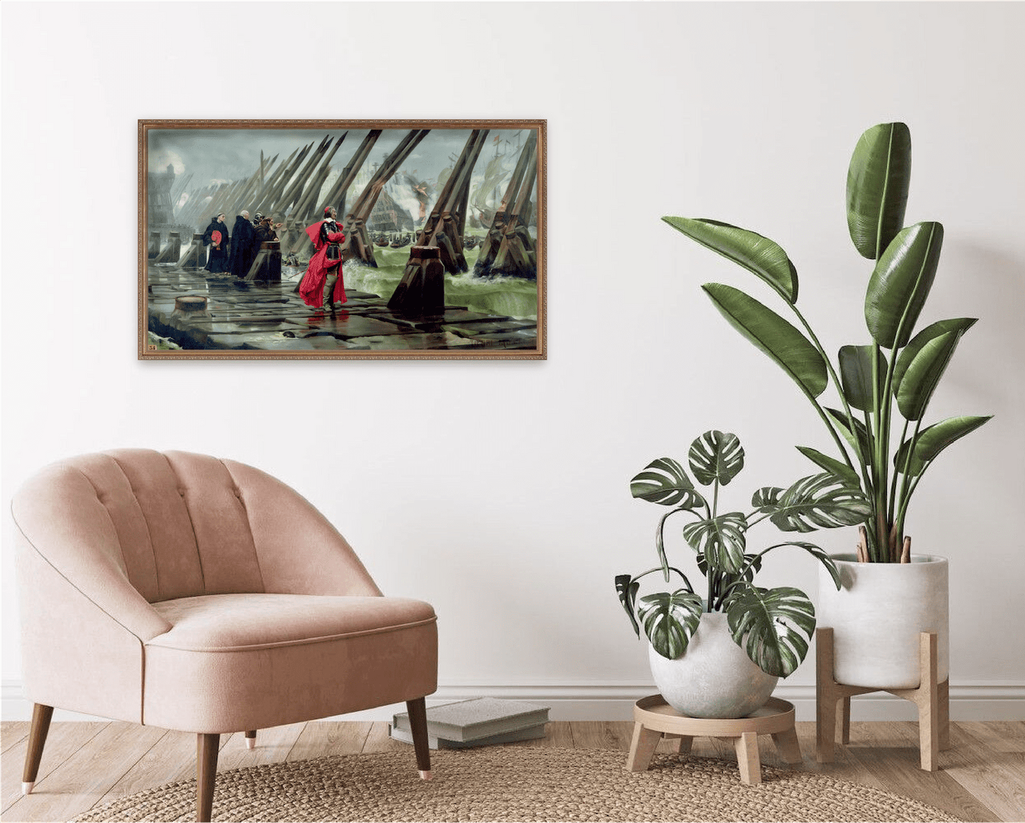Siege of La Rochelle Print - Classic Prints