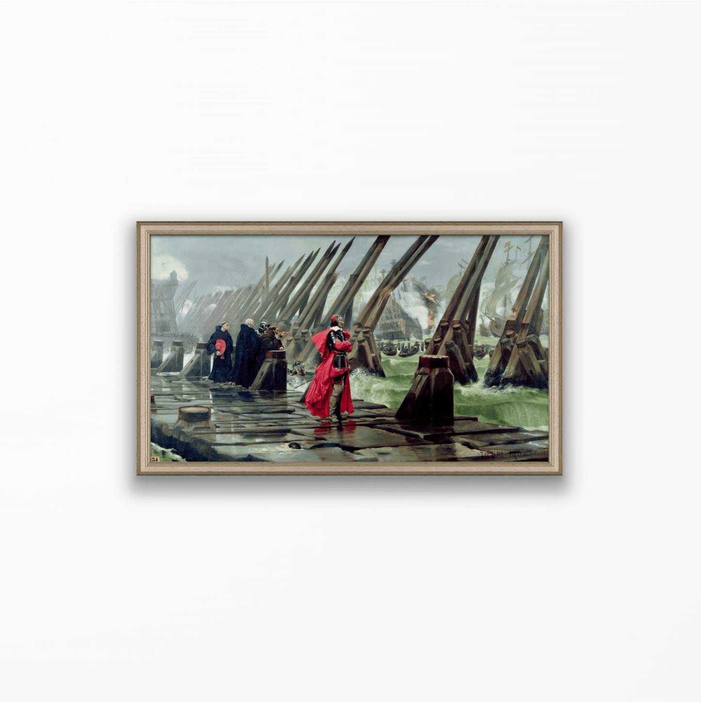 Siege of La Rochelle Print - Classic Prints