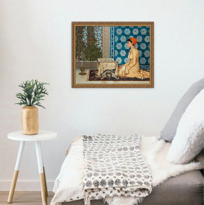 Young Woman Reading Classic Prints