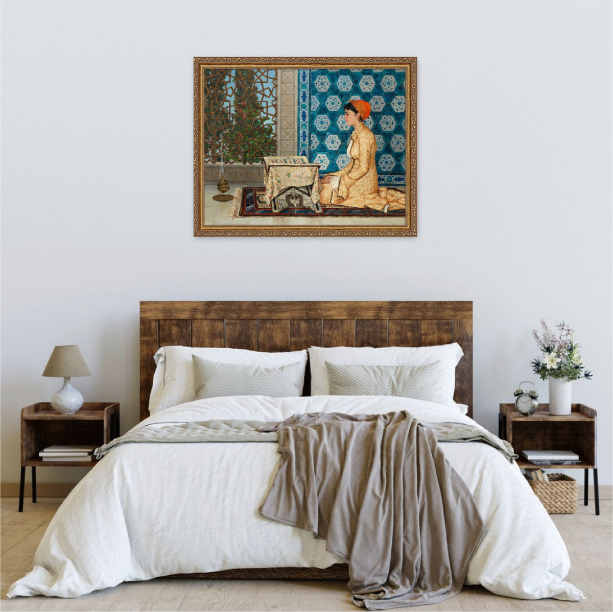 Young Woman Reading Classic Prints