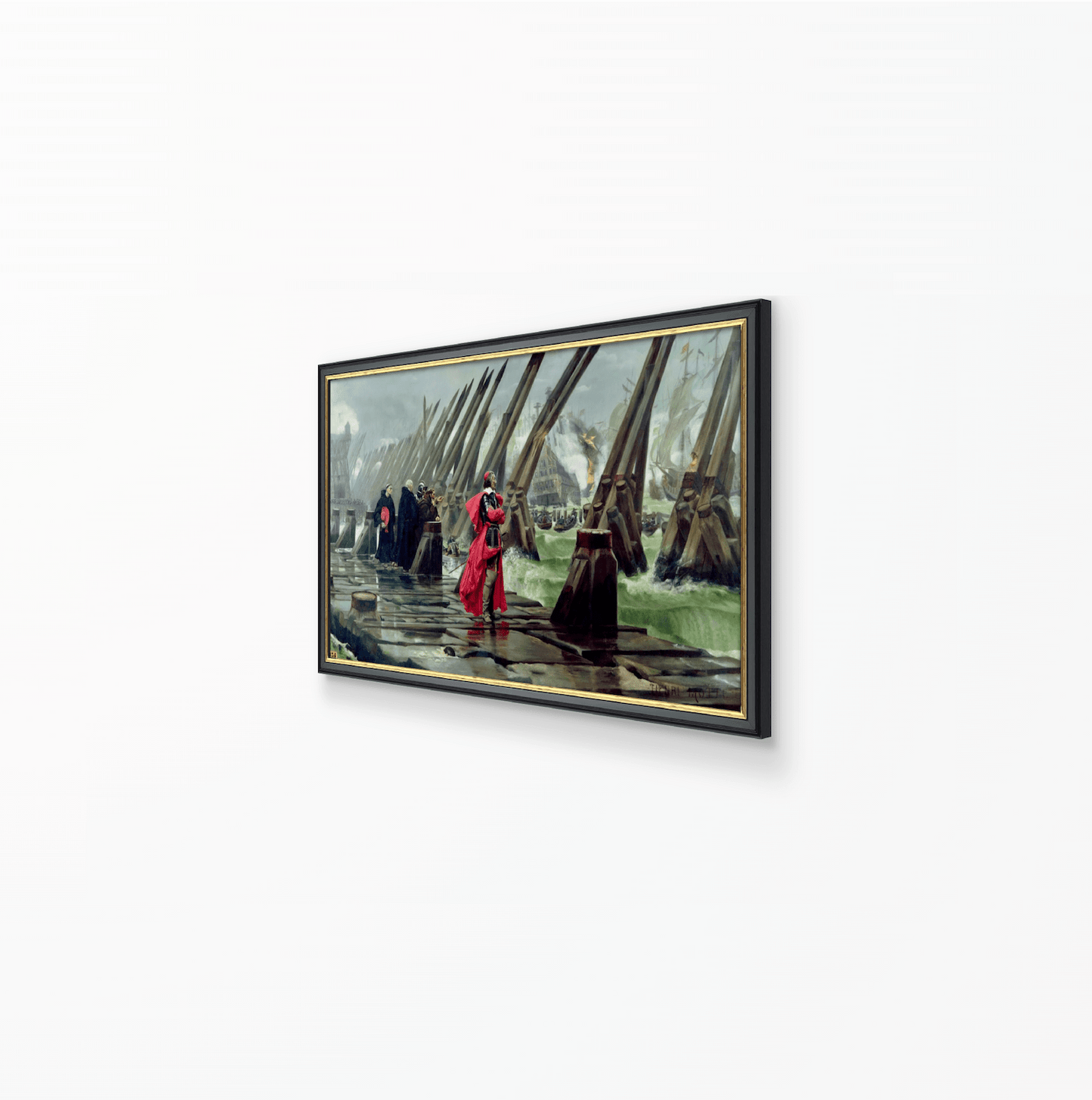 Siege of La Rochelle Print - Classic Prints