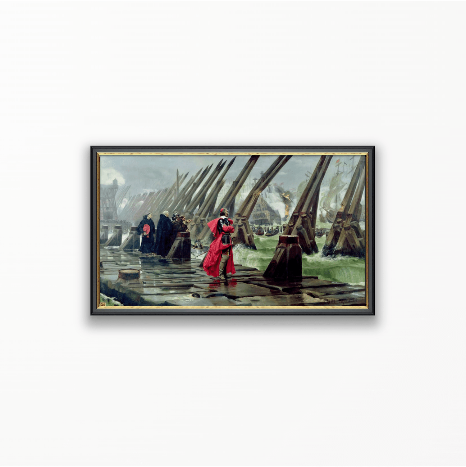 Siege of La Rochelle Print - Classic Prints
