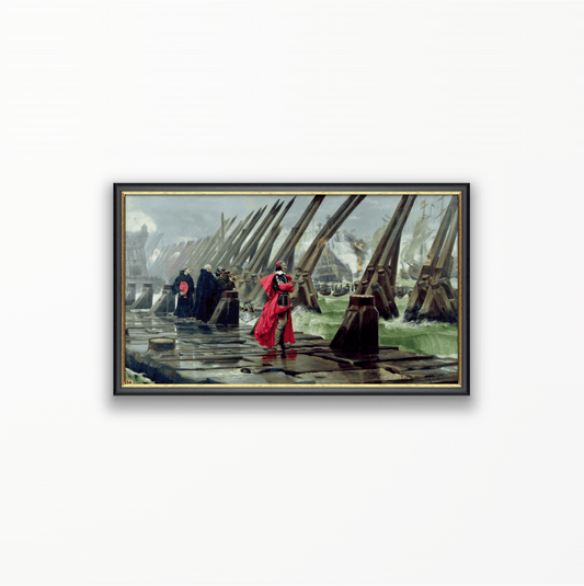 Siege of La Rochelle Print - Classic Prints