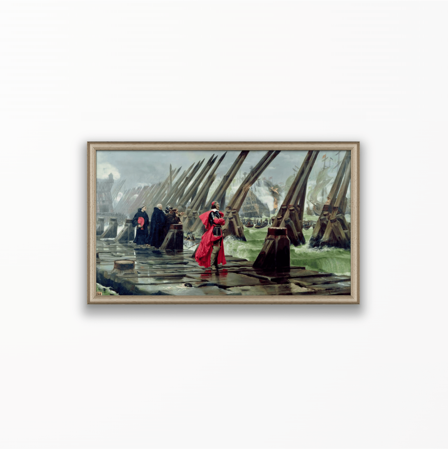 Siege of La Rochelle Print - Classic Prints